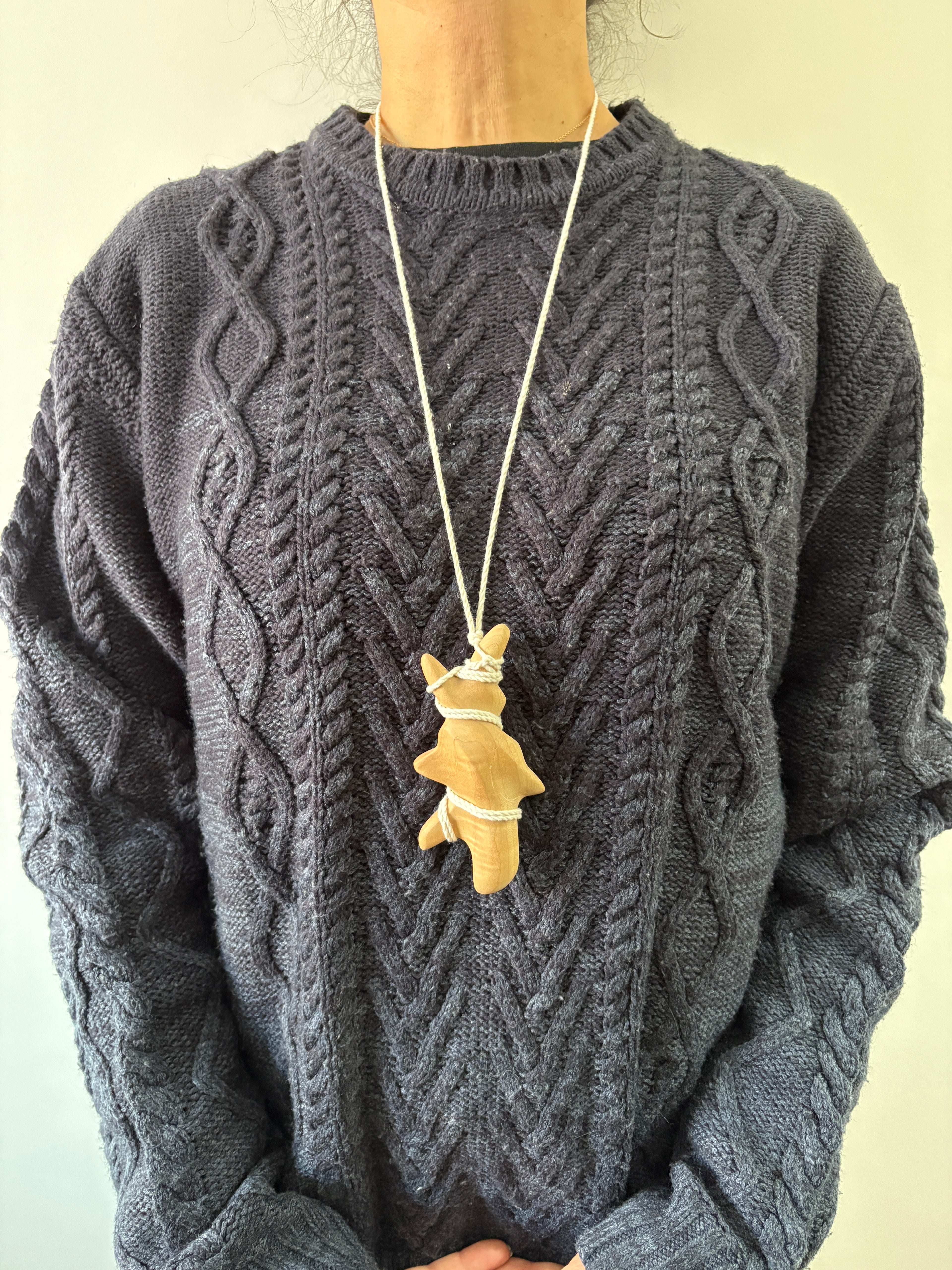 Maple Cetacean Pendant
