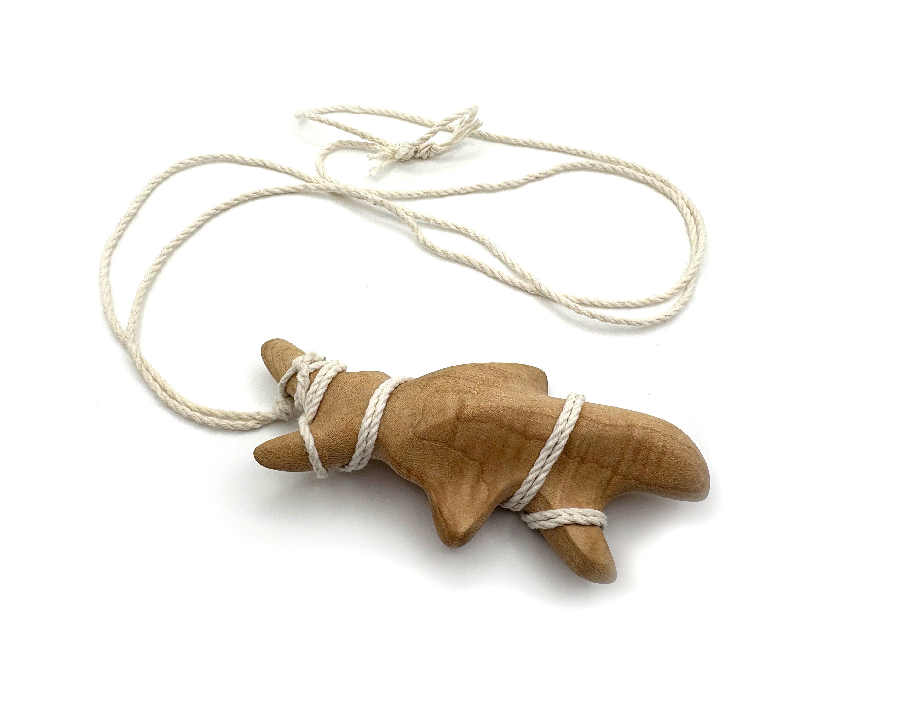 Maple Cetacean Pendant
